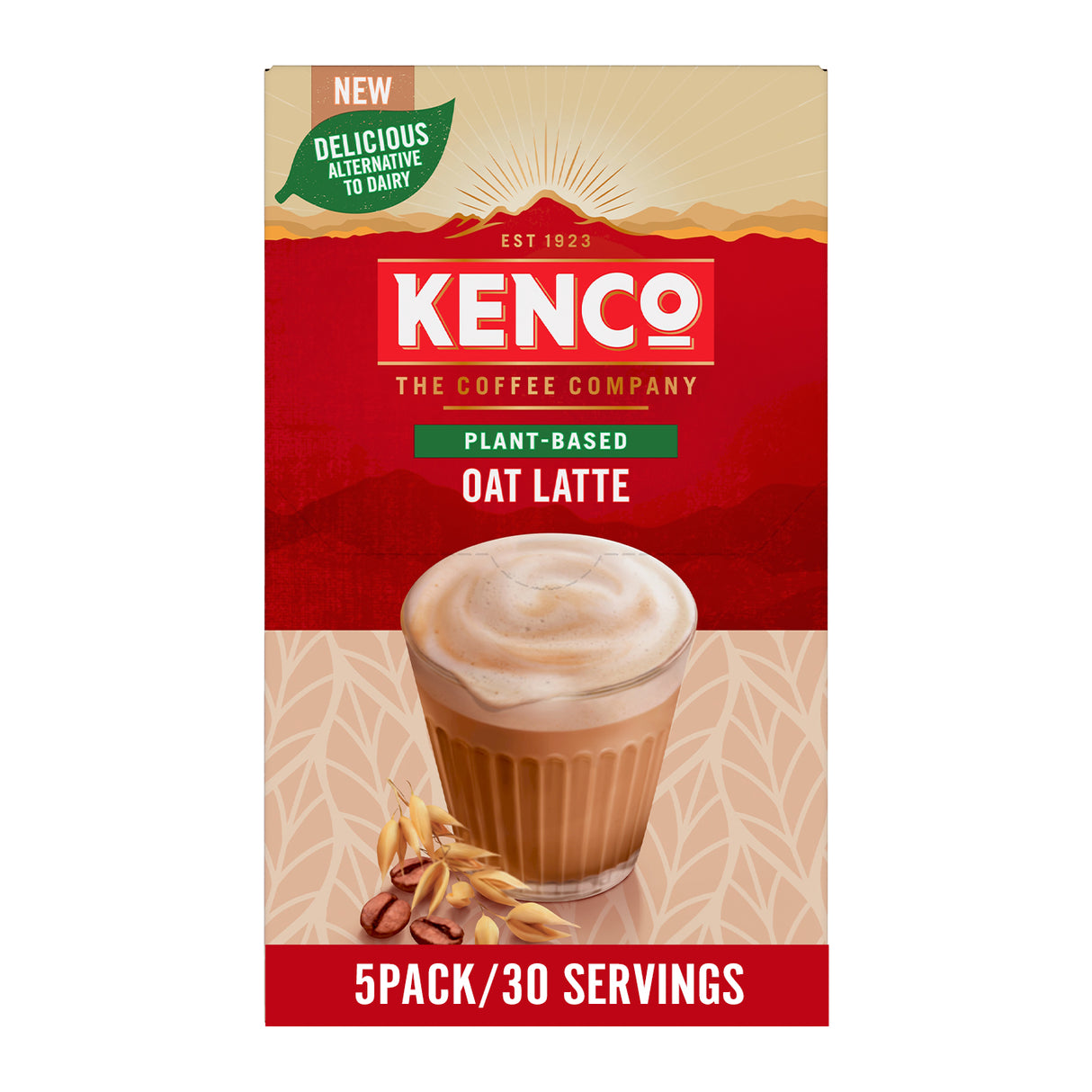 Kenco Plant Based Oat Latte Instant Coffee Sachets 5x6
