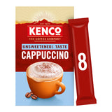 Kenco Cappuccino Unsweetened Instant Coffee Sachets Pack