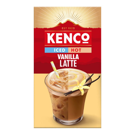 Kenco iced hot vanilla latte 5x8 pack