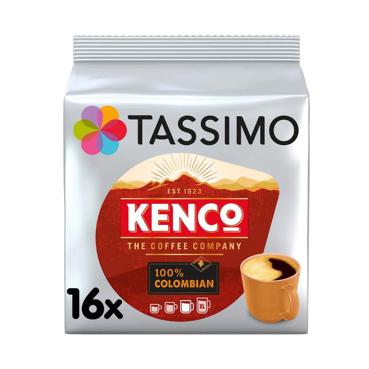 Tassimo Kenco Pure Colombian Coffee Pods Case