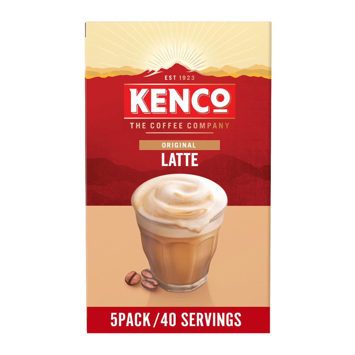 Kenco Latte Sachets Case front