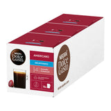 Nescafe Dolce Gusto Americano Decaffeinato coffee capsule box on a white background