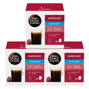 Nescafe Dolce Gusto Americano Decaffeinato coffee pods 3pack