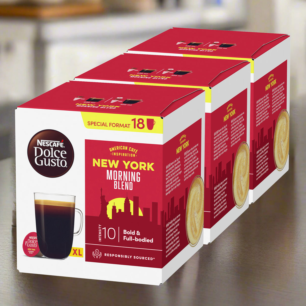 Nescafe Dolce Gusto New York Morning Blend coffee pod case