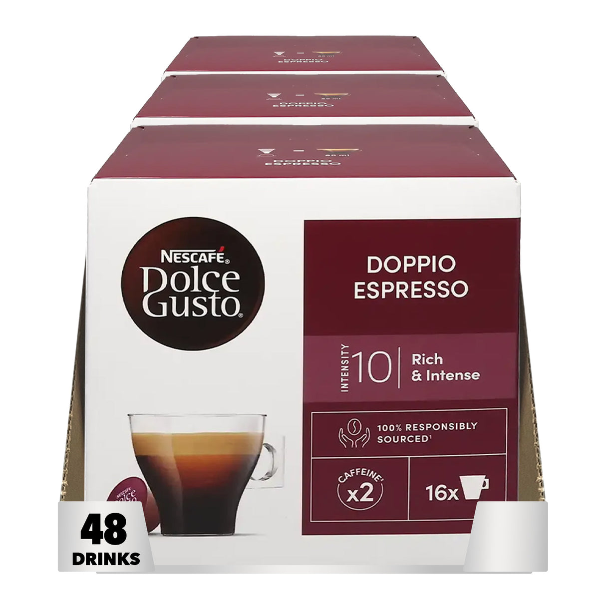 Nescafé Dolce Gusto Doppio Espresso 3x16 Case