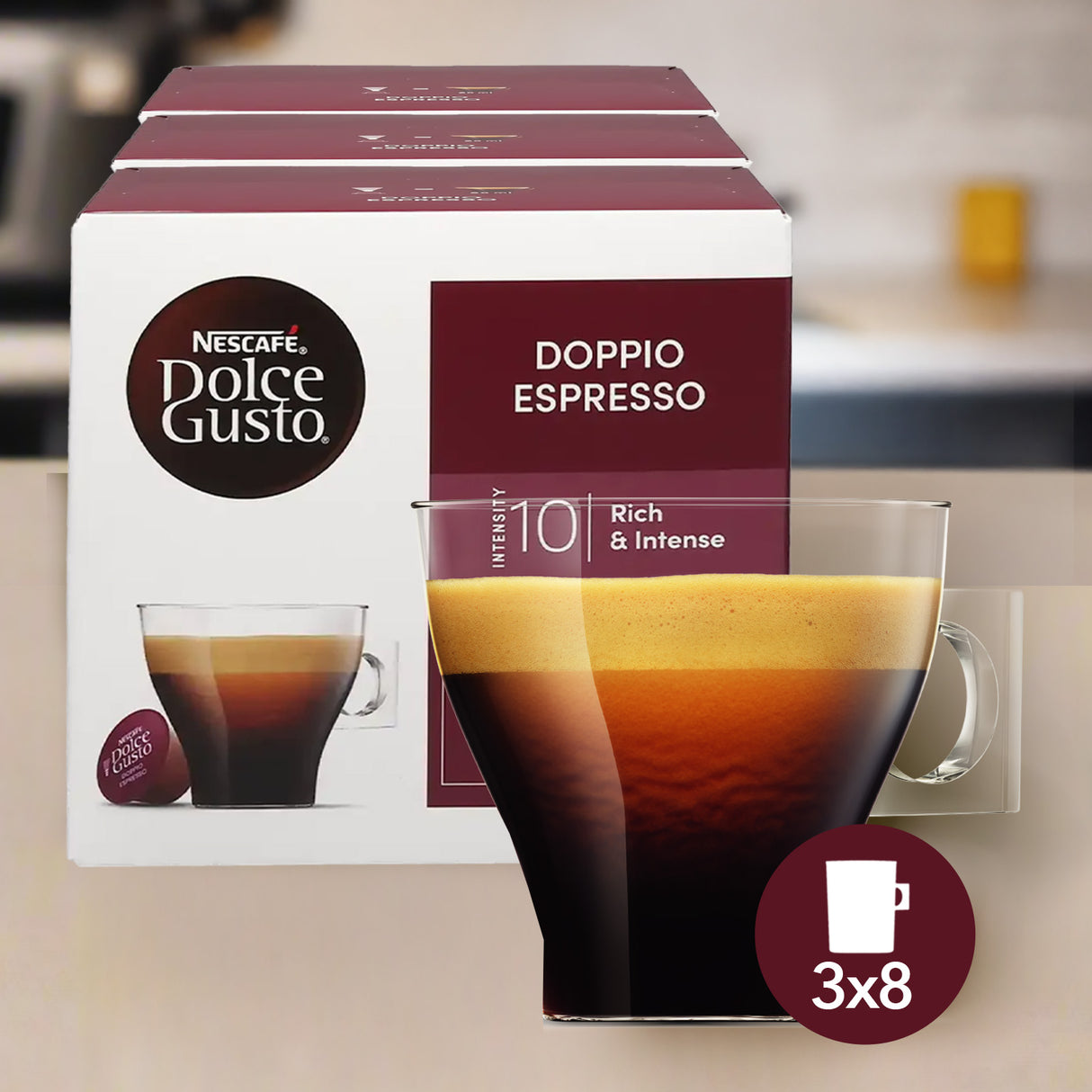Nescafé Dolce Gusto Doppio Espresso 3x16 Case