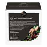 Dolce Gusto coffee pod packaging with responsible sourcing information