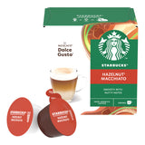 Starbucks Dolce Gusto Hazelnut Latte Macchiato Coffee Pods - Case