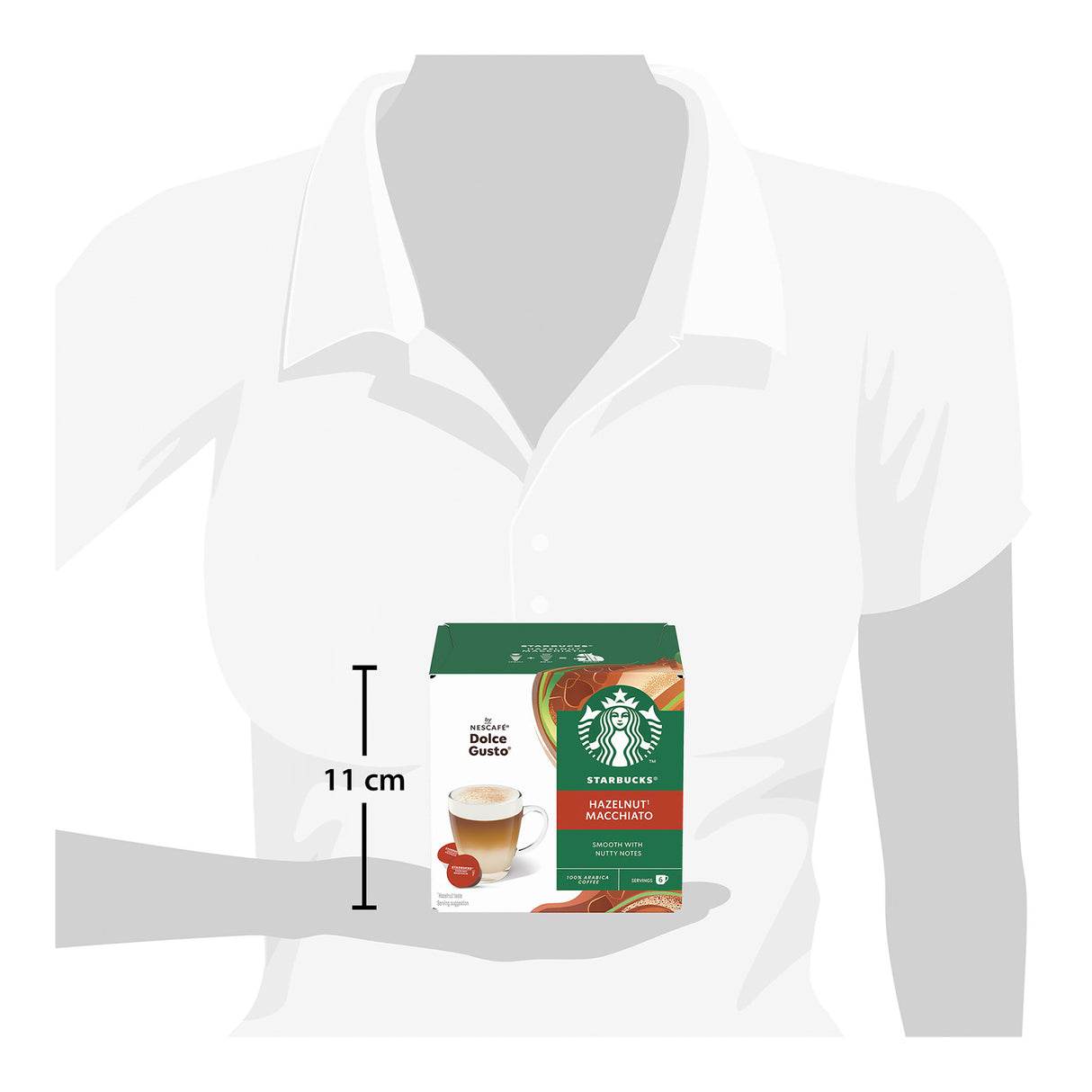 Starbucks Dolce Gusto Hazelnut Latte Macchiato Coffee Pods - Case