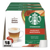 Starbucks Dolce Gusto Hazelnut Latte Macchiato Coffee Pods - Case
