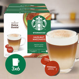 Starbucks Dolce Gusto Hazelnut Latte Macchiato Coffee Pods - Case