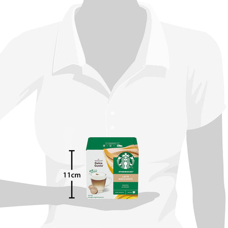 Nescafé Dolce Gusto Starbucks Latte Macchiato pack Size Diagram