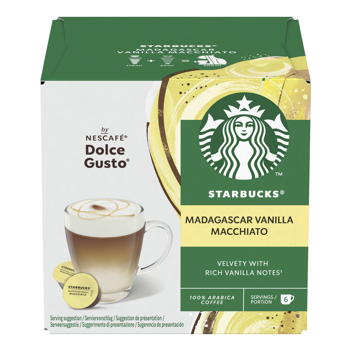 Nescafé Dolce Gusto Starbucks Vanilla Macchiato Coffee Pods - Case