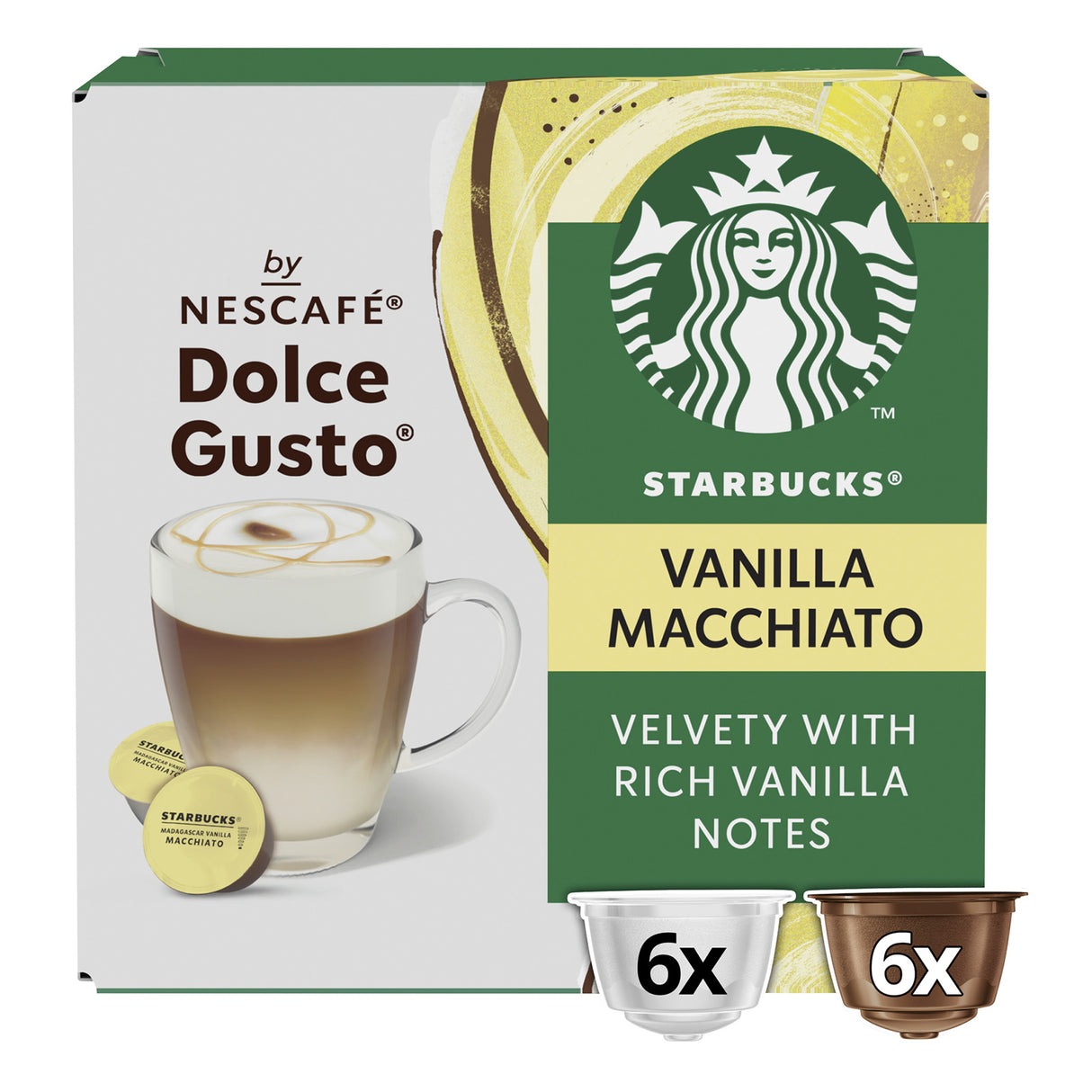 Nescafé Dolce Gusto Starbucks Vanilla Macchiato Coffee Pods - Case