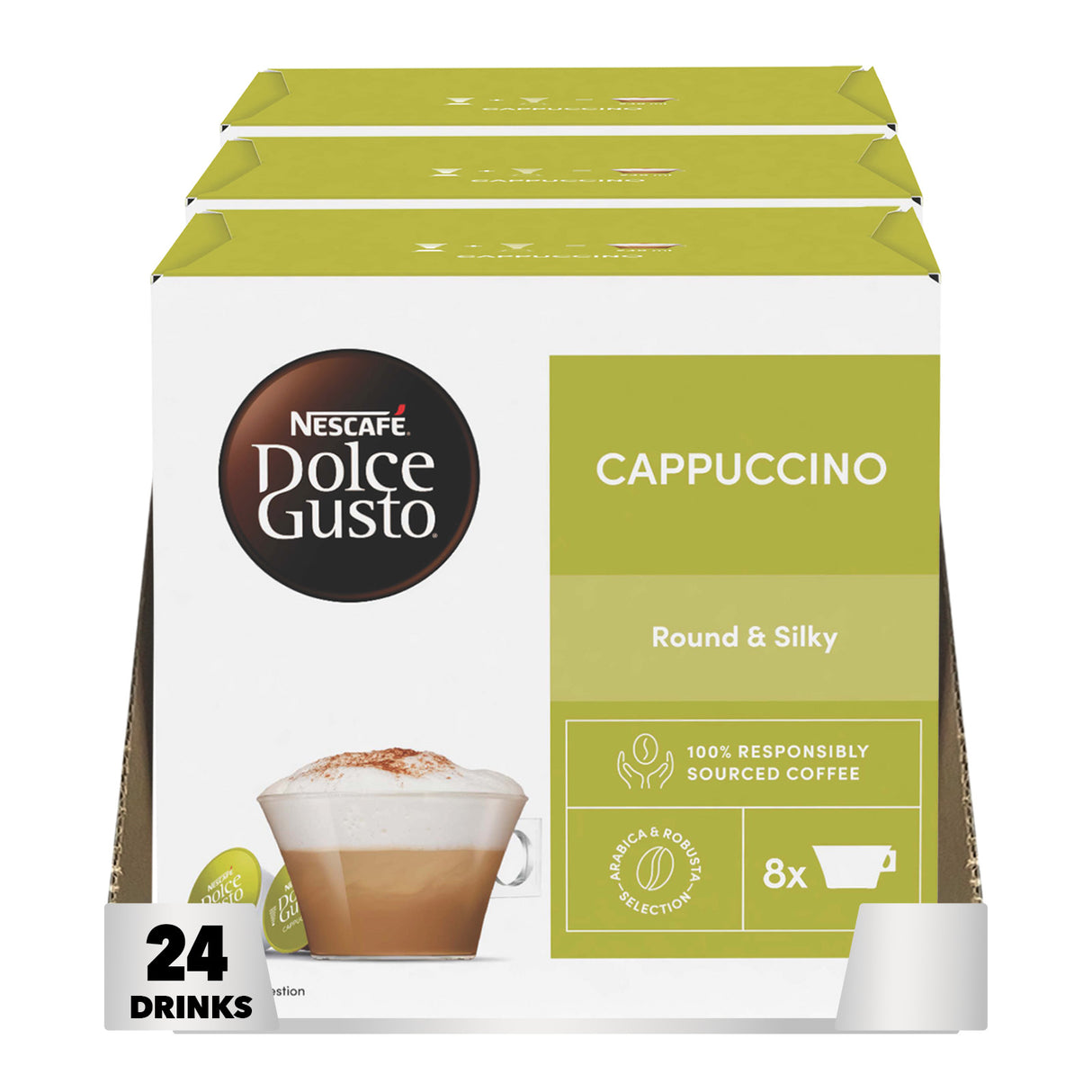 Nescafé Dolce Gusto Cappuccino Coffee Pods - Case