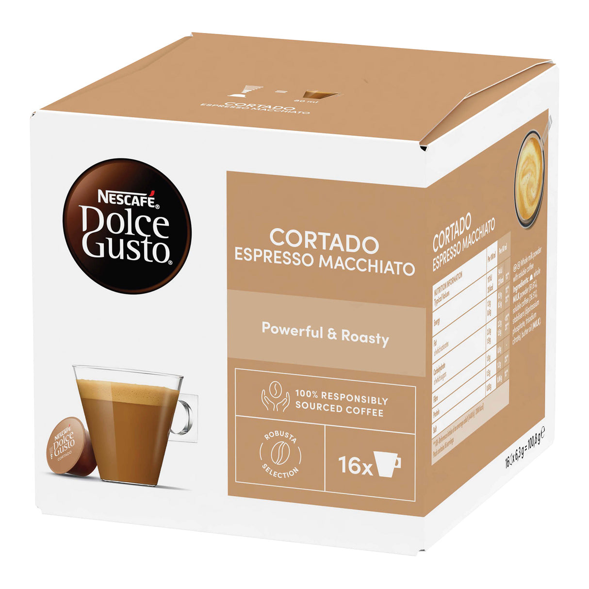 Nescafe Dolce Gusto Espresso Cortado Macchiato Coffee Pods - Case