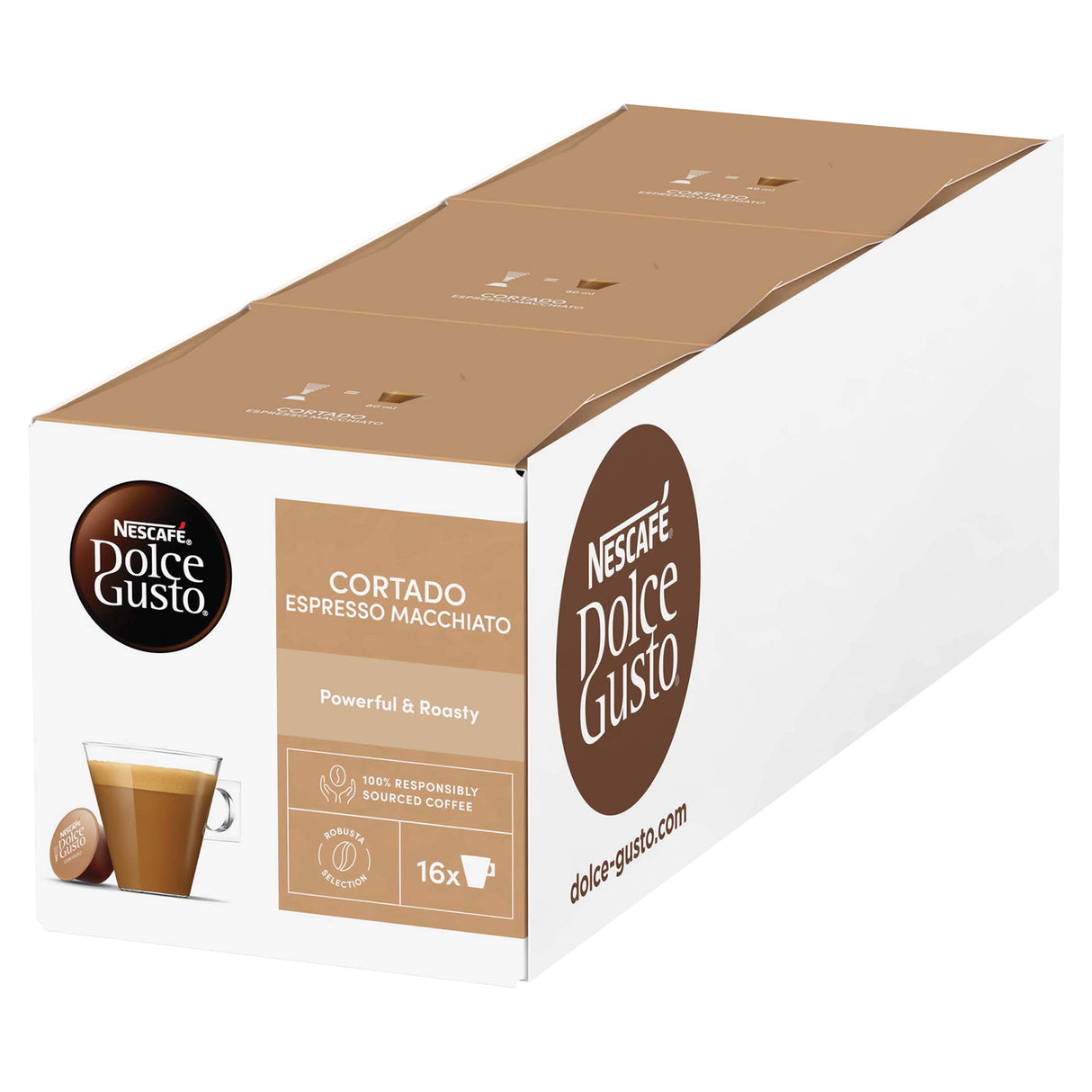 Nescafe Dolce Gusto Espresso Cortado Macchiato Coffee Pods - Case