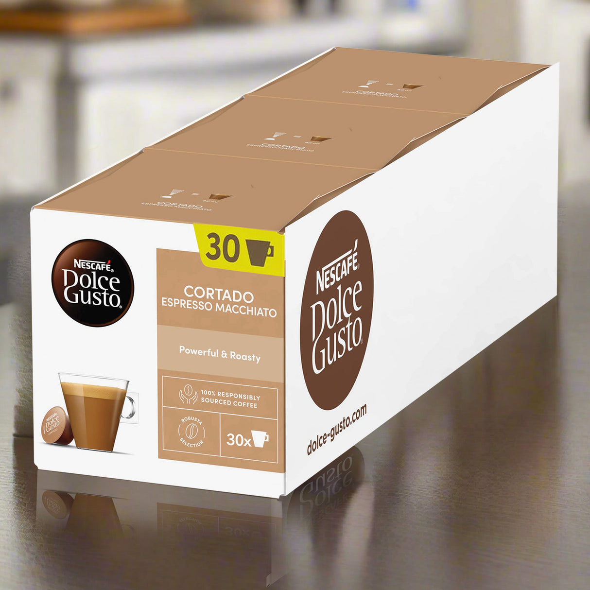 Dolce Gusto Espresso Cortado Macchiato 3x30 Magnum Pack Case