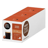 Box of Nescafe Dolce Gusto Grande Intenso coffee pods on a white background