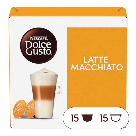 Nescafe Dolce Gusto Latte Macchiato coffee capsule box