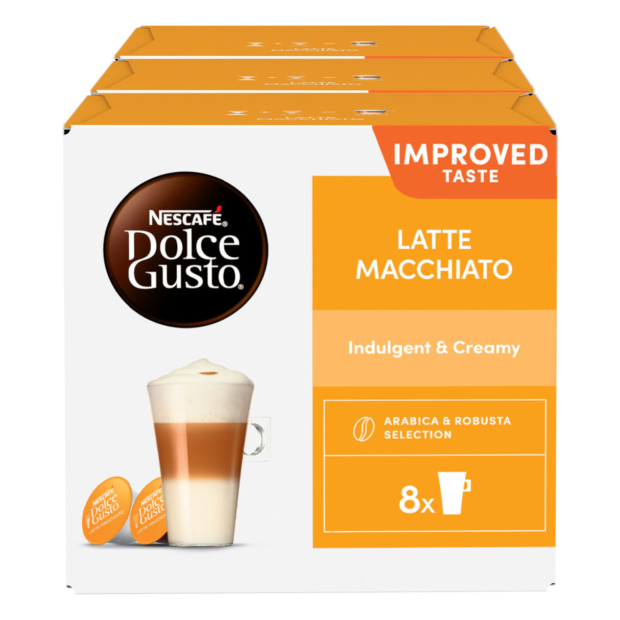 Nescafé Dolce Gusto Latte Macchiato Coffee Pods - Case