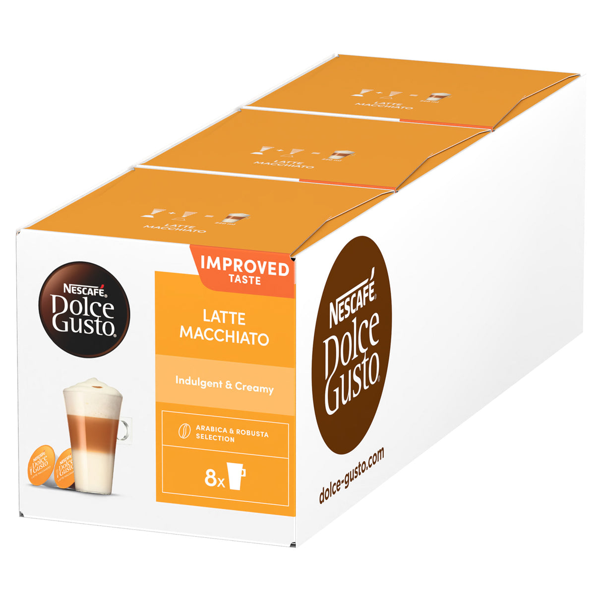 Nescafé Dolce Gusto Latte Macchiato Coffee Pods - Case