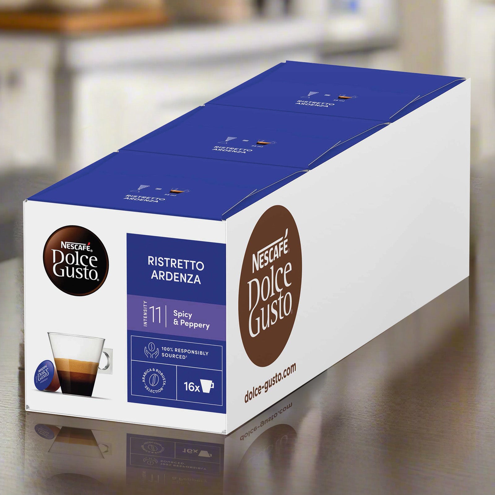 gateau35tea Nescafe Dolce Gusto Ristretto Ardenza Fiery Coffee Pods Case of 3