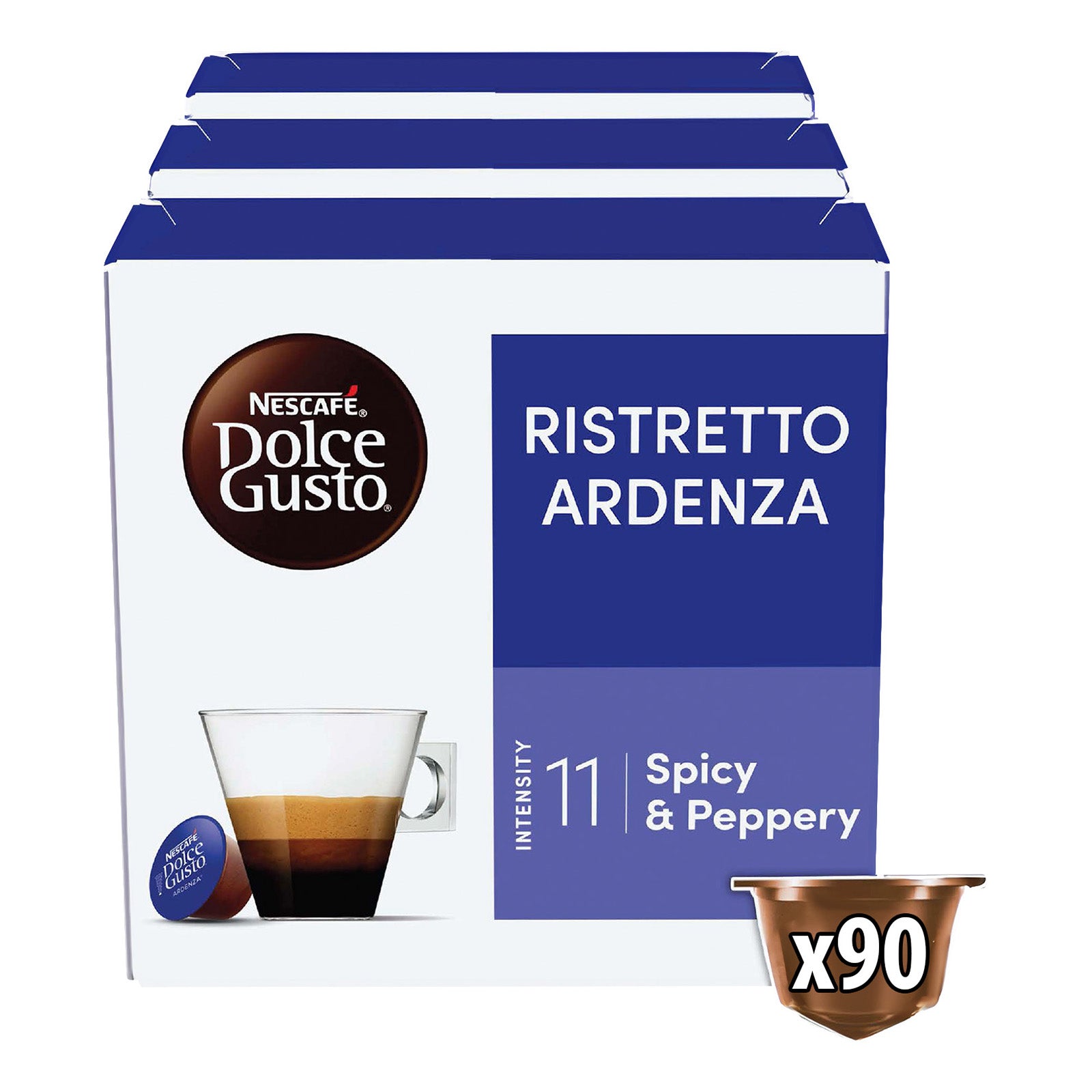 gateau35tea Nescafe Dolce Gusto Ristretto Ardenza Fiery Coffee Pods Case of 3