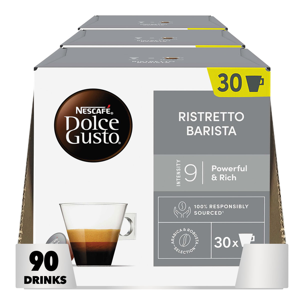 Nescafe Dolce Gusto Ristretto Barista 3x30 Magnum Pack Case