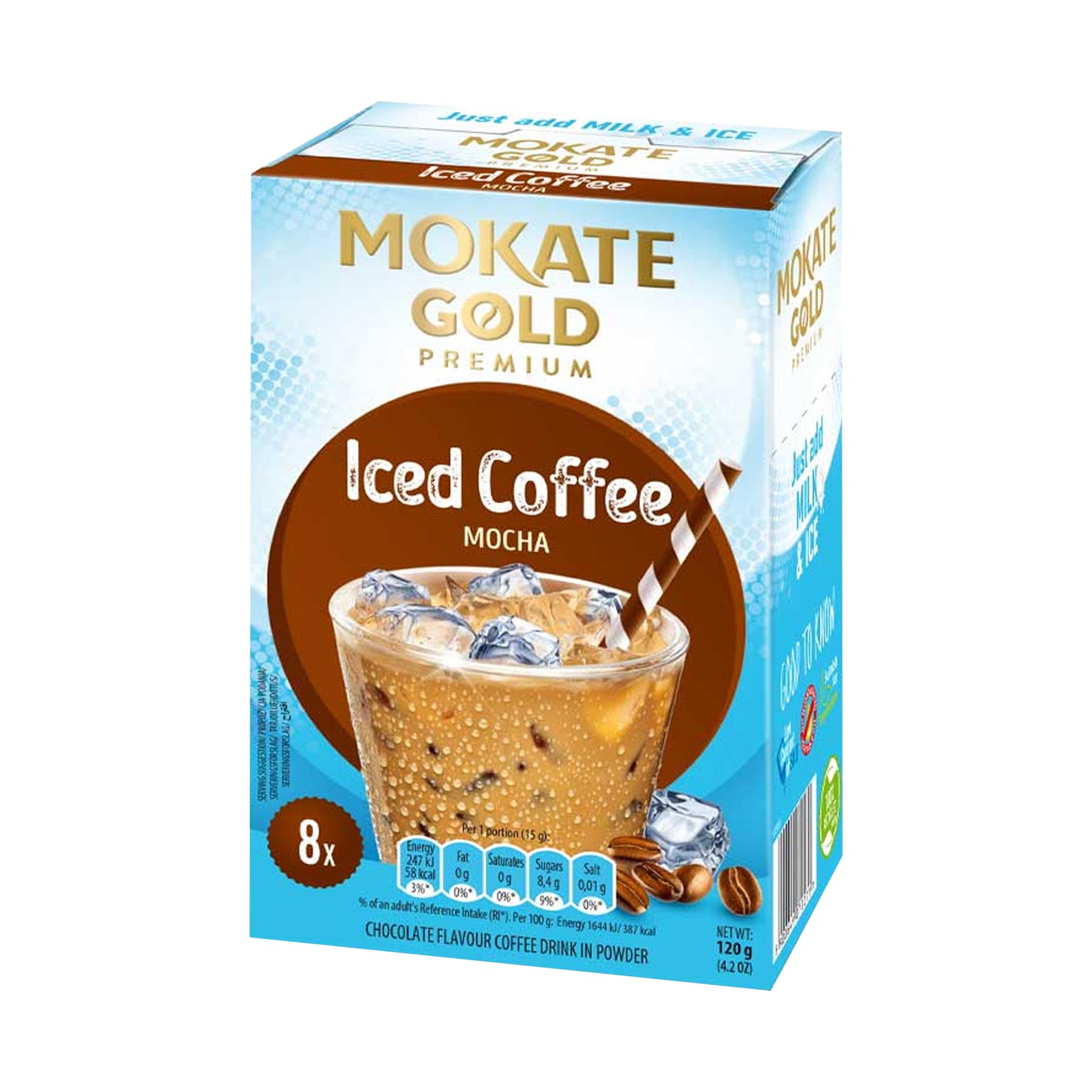 Mokate Gold Mocha Iced Coffee Sachets Case 12x8 – Coffee Supplies