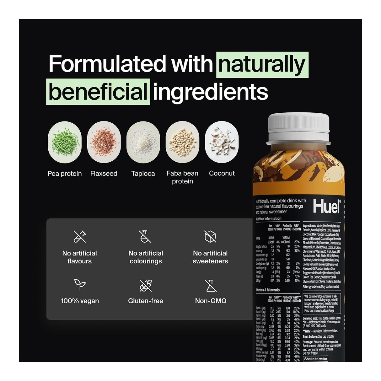 Huel Ready To Drink x8 Black Edition Chocolate Peanut Butter