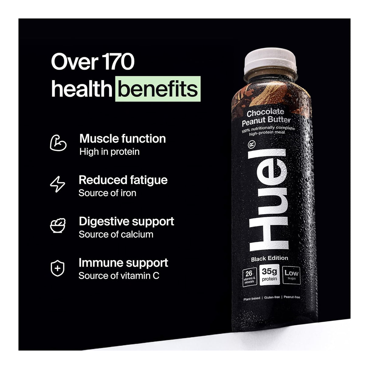 Huel Ready To Drink x8 Black Edition Chocolate Peanut Butter