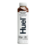 Huel iced coffee caramel meal replacement shake bottle on a white background