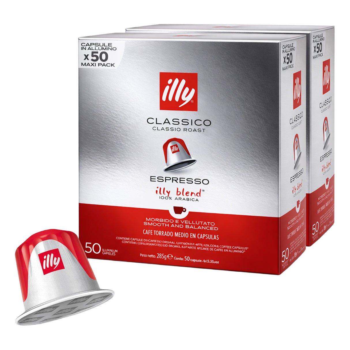 Illy Espresso Classico Coffee Capsules 2x50 Nespresso Compatible