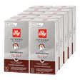 Multiple boxes of illy Intenso Bold Roast Espresso capsules on a white background