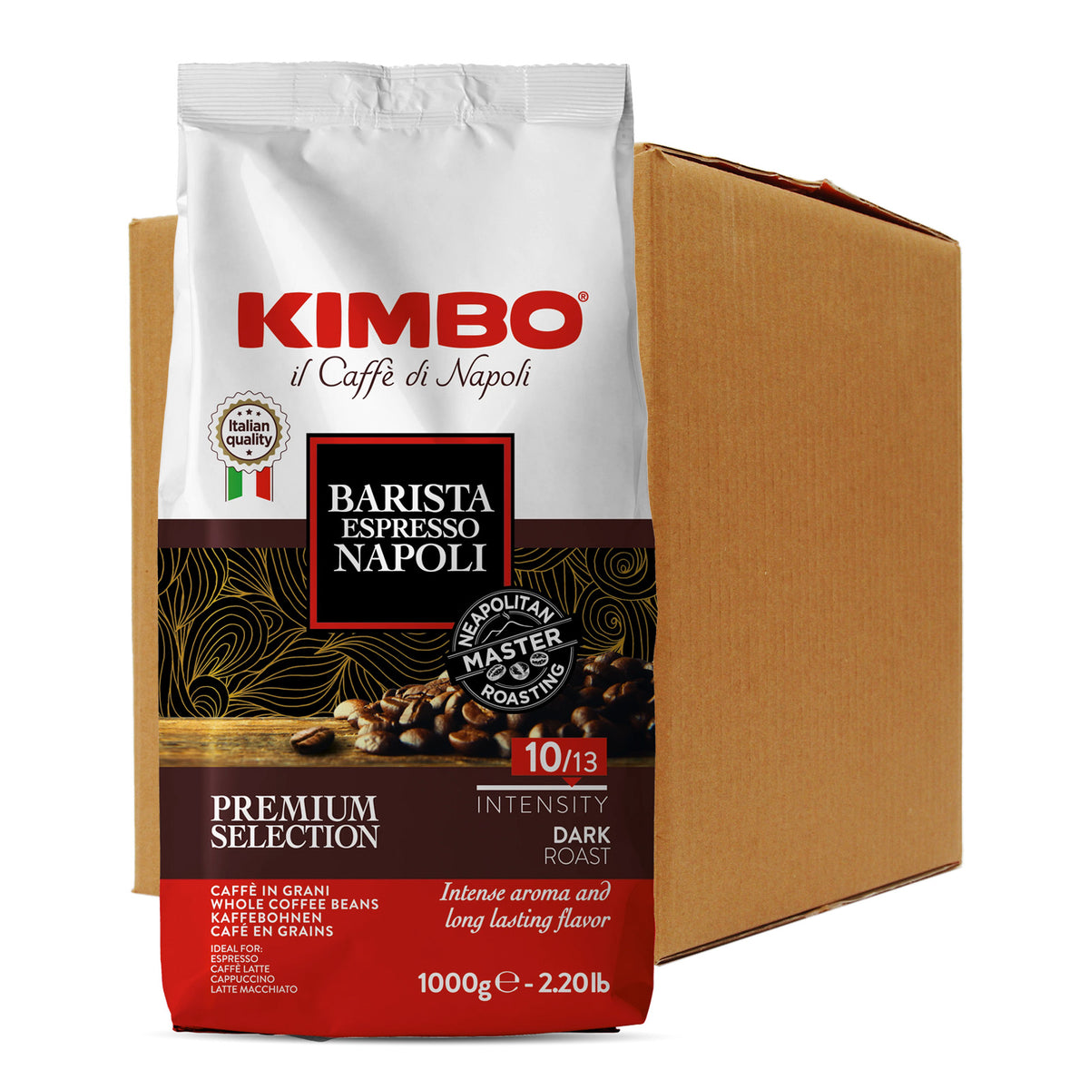 Kimbo Espresso Barista Napoli Coffee Beans 6x1kg