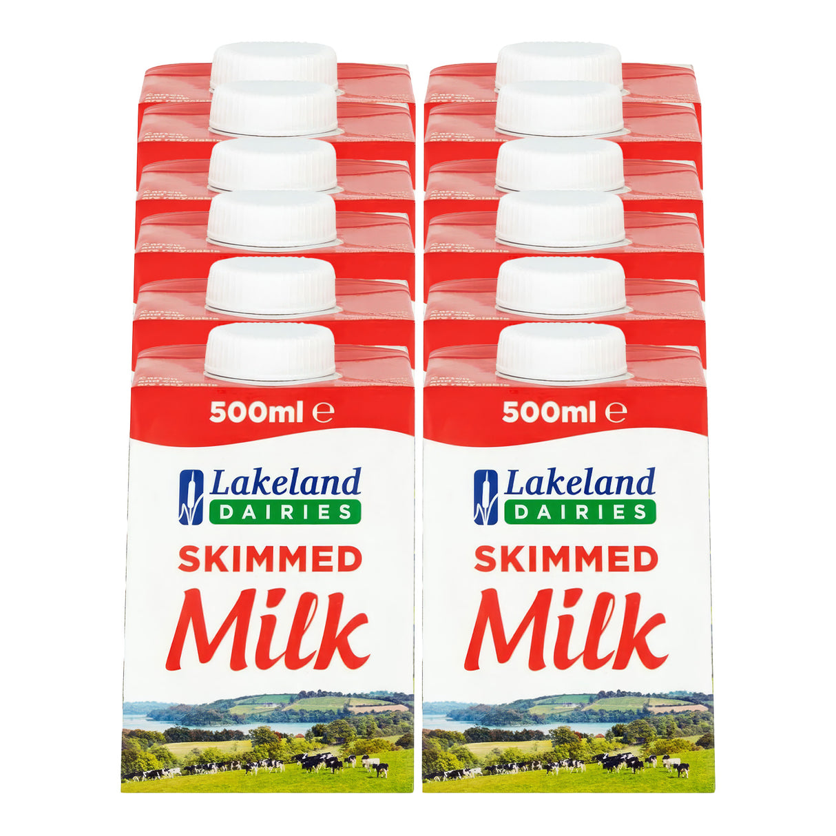 Lakeland Dairies Long Life Skimmed Milk 12x500ml Cartons