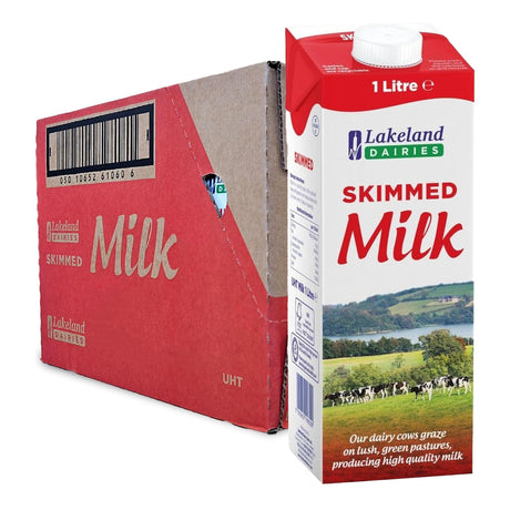 Lakeland Dairies skimmed milk case