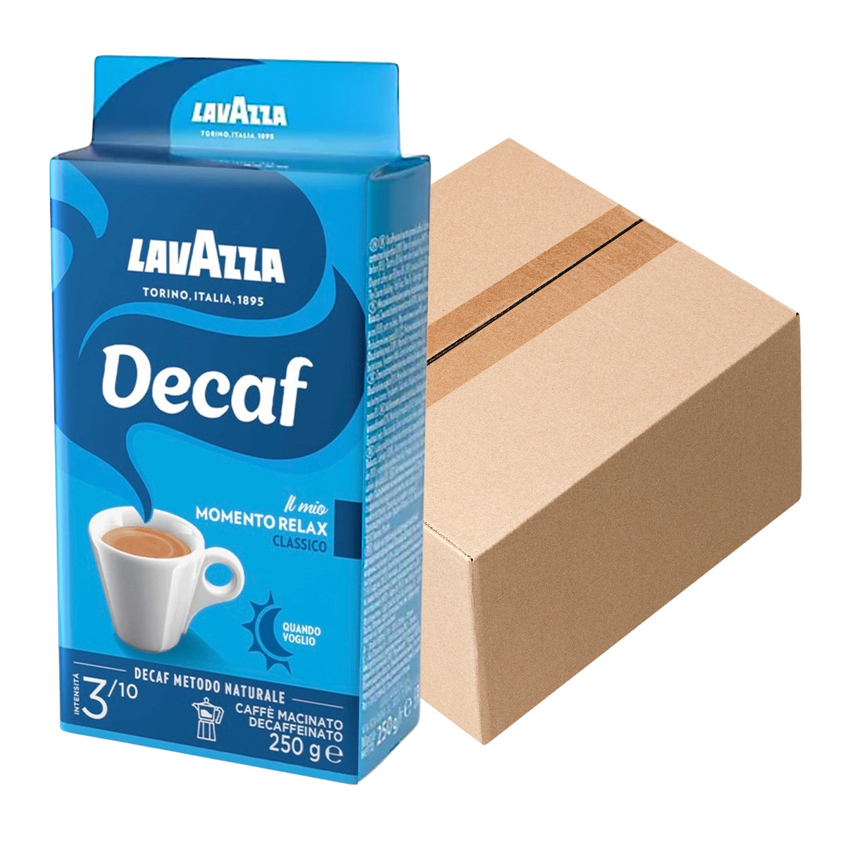 Lavazza Decaf Ground Coffee 12x250g