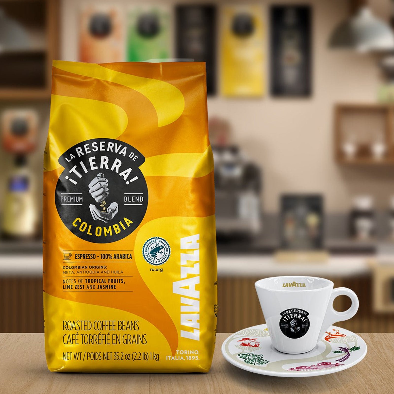 Lavazza Tierra Colombia Coffee Beans 1kg – Coffee Supplies Direct