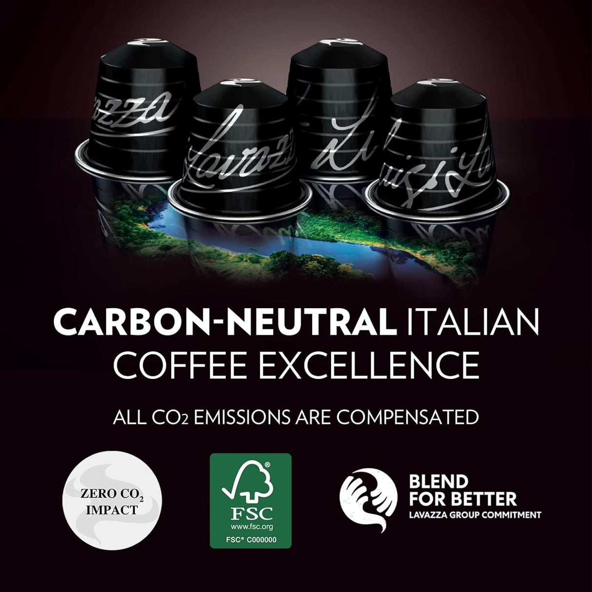 Lavazza Maestro Espresso Lungo Nespresso Compatible Coffee Capsules 10x10