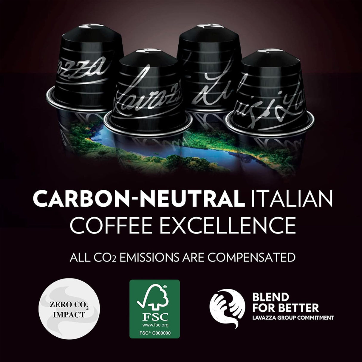 Lavazza Maestro Espresso Ristretto Nespresso Compatible Coffee Capsules 10x10
