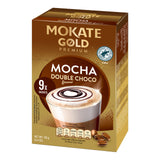 Mokate Gold Mocha Double Choco coffee packaging on a white background