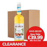 Monin Sugar Free Hazelnut Syrup 6x1L BBE: 30/01/2026