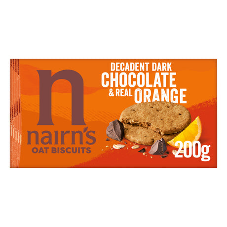 Nairn's Chocolate Orange Chip Oat Biscuits Packet