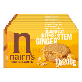 Nairn's Stem Ginger Oat Biscuits Case of 10x200g