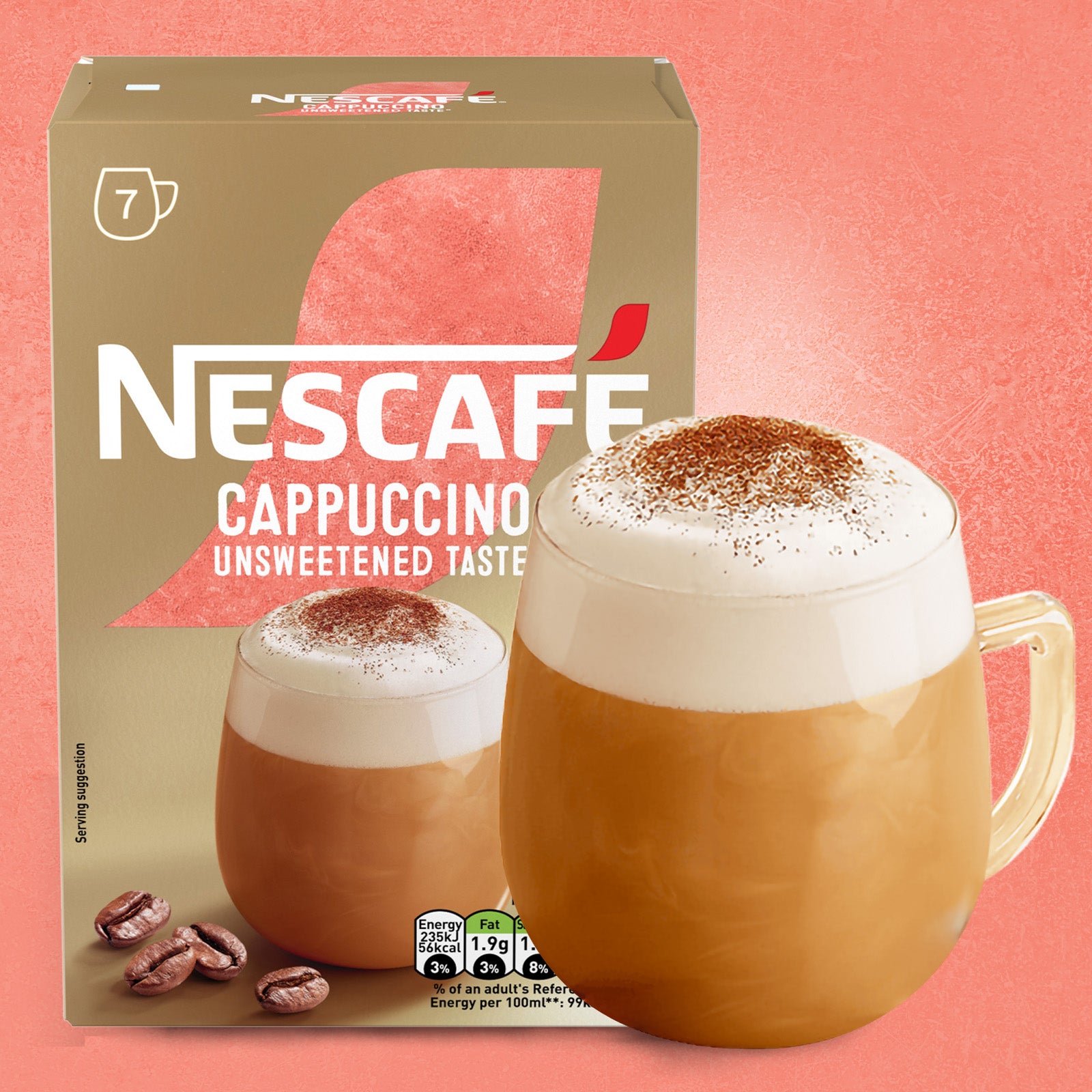 な*み様 NESCAFEPRESIDENT　65g×24本 Nescafe Cappuccino Unsweetened Taste Instant Coffee Sachets 6x7