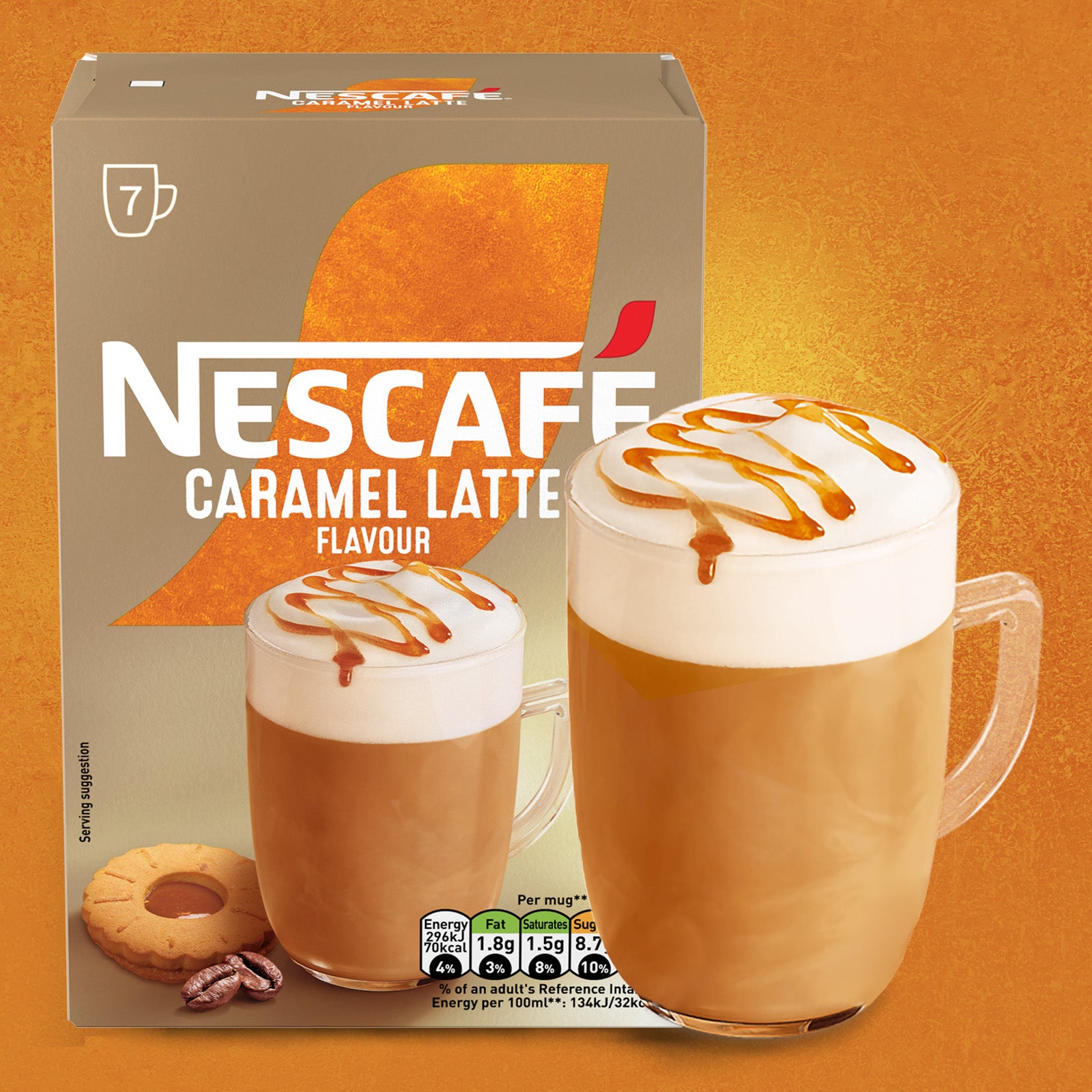 Nescafe Caramel Latte Instant Coffee Sachets 6x7 – Coffee Supplies