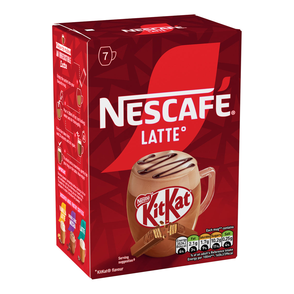 Nescafe KitKat Latte Coffee 6x7 Sachets
