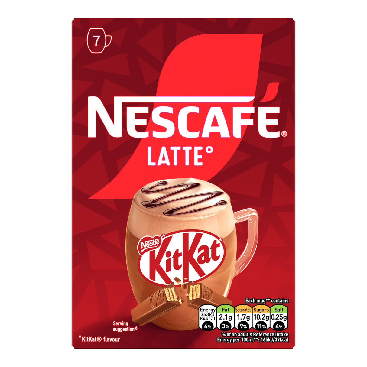 Nescafe KitKat Latte Coffee 6x7 Sachets